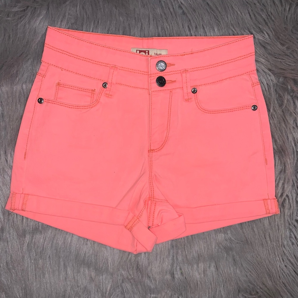lei juniors pink Jean shorts size 1